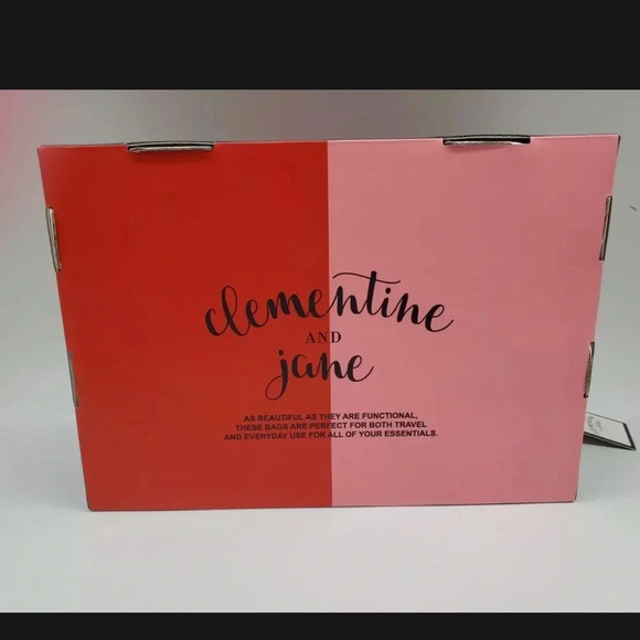 - NIB Clementine & Jane 2 Piece Cosmetic Bag Set - Picture 2 of 5